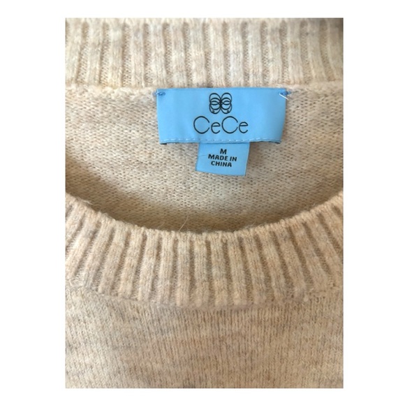 CeCe Striped Crew Neck Sweater - Picture 3 of 5